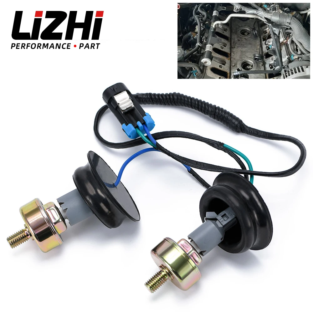 

Двойные датчики детонации с комплектом жгутов проводов для Chevy Suburban Silverado Avalanche Tahoe GMC Sierra Cadillac 4,8 5,3 6,0L