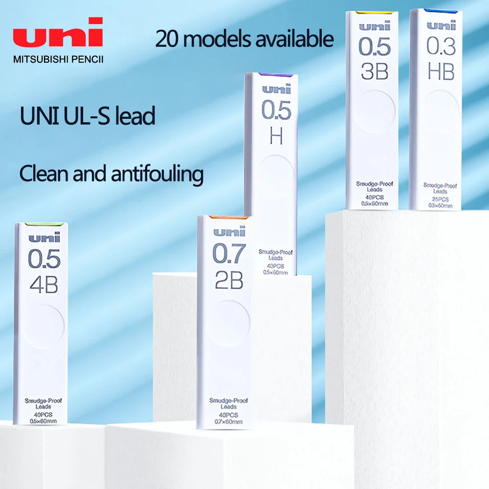 

And Lead Uni Pencil Antifouling 0.5/0.3/0.7/0.9mm Thick UL-S Proofing Mechanical Substitute Non Dirt Black Smudging
