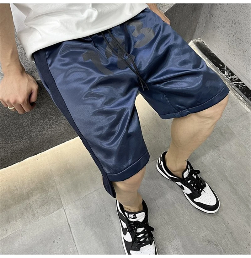 

Men Cotton T-shirt RRR 123 Shorts Breechcloth Inside Tag Label Vintage Blue RRR123 Mesh Shorts Men Women 1:1 Best Quality