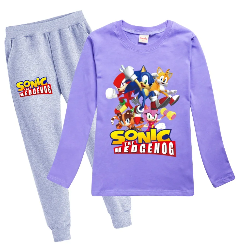 Костюм спортивный Sonic для девочек комплект одежды из 2 предметов футболка и штаны