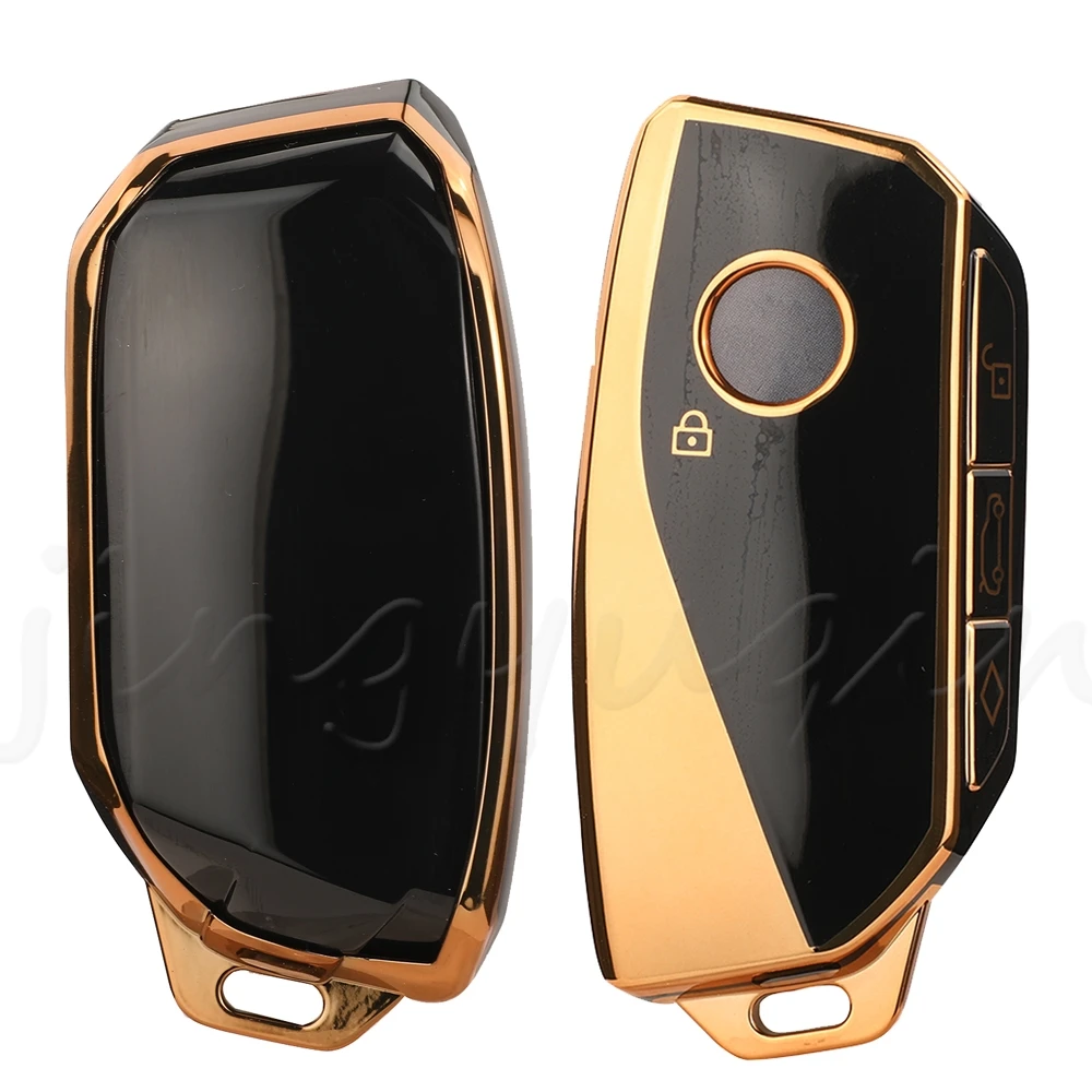 

Мягкий ТПУ чехол jingyuqin для автомобильного ключа для BMW i7 X7 G07 LCI iX I20 X1 U11 7 Series G70 G09 XM U06 G81 M3 2023, защита без ключа