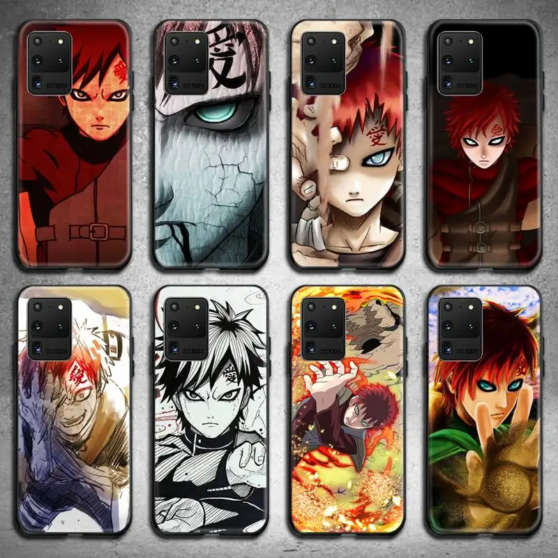 

Naruto Akatsuki Gaara Phone Case For Samsung Galaxy S21 Plus Ultra S20 FE M11 S8 S9 plus S10 5G lite 2020