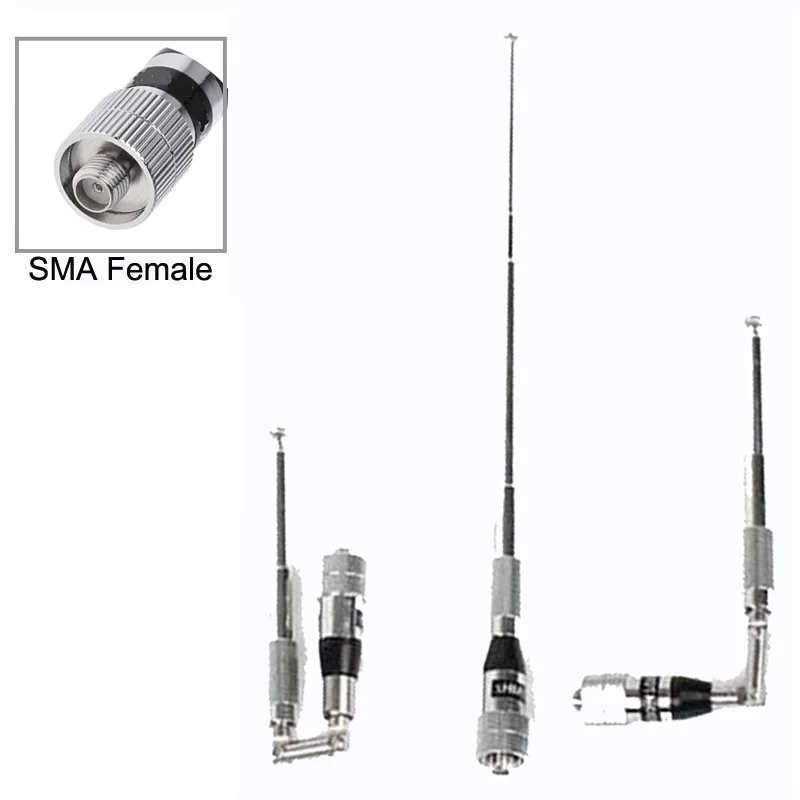 Гибкая телескопическая кнутая антенна 1 м 118-136 МГц, разъем SMA-мама для авиационного радиоприемника