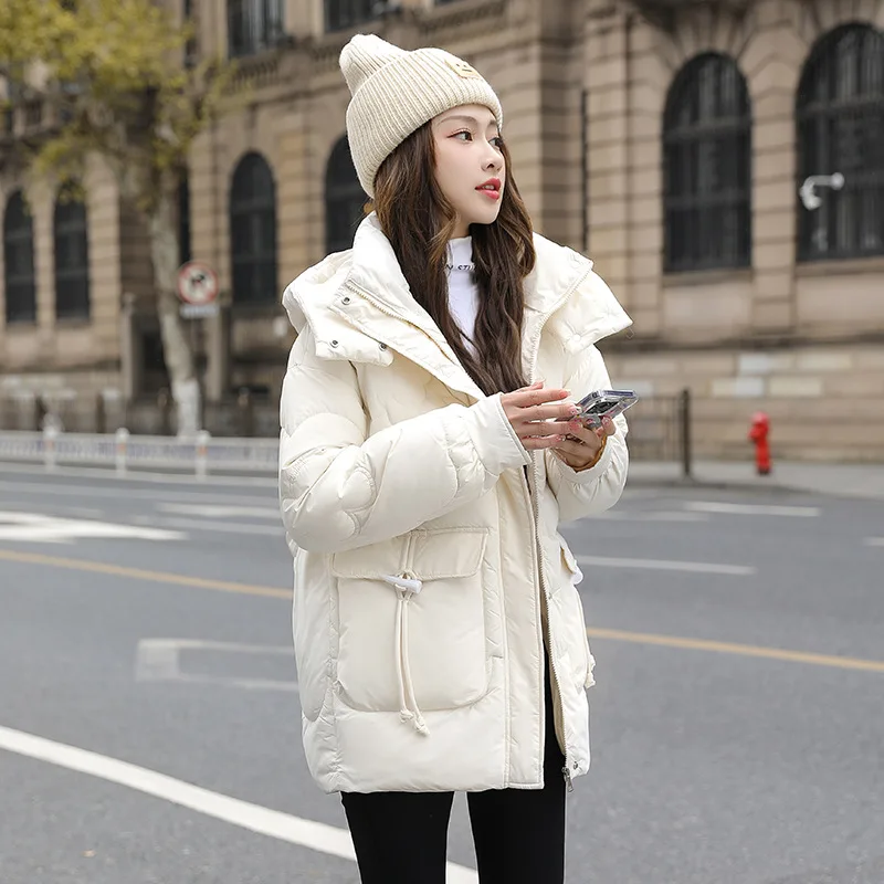PinkyIsBlack Women Winter Parkas Jackets 2023 Hooded Thicken Warm Padded Coats Female Autumn Winter Outwear Short Jacket Parkas