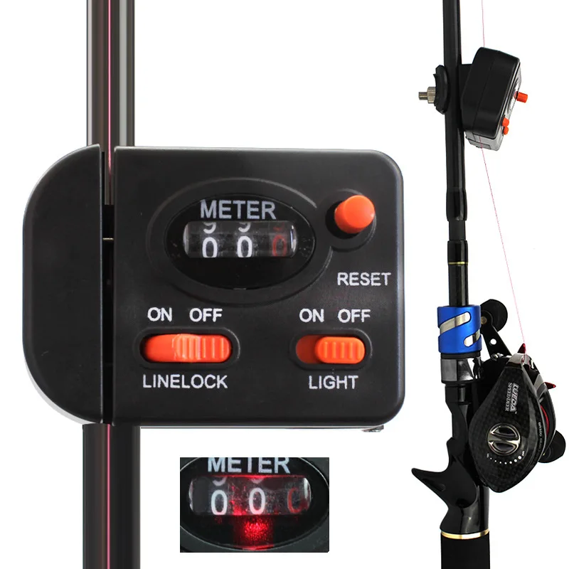 

1Pcs Mechanical Manual Fishing Line Length Counter Raft Fishing Length Meter Fishing Tackle