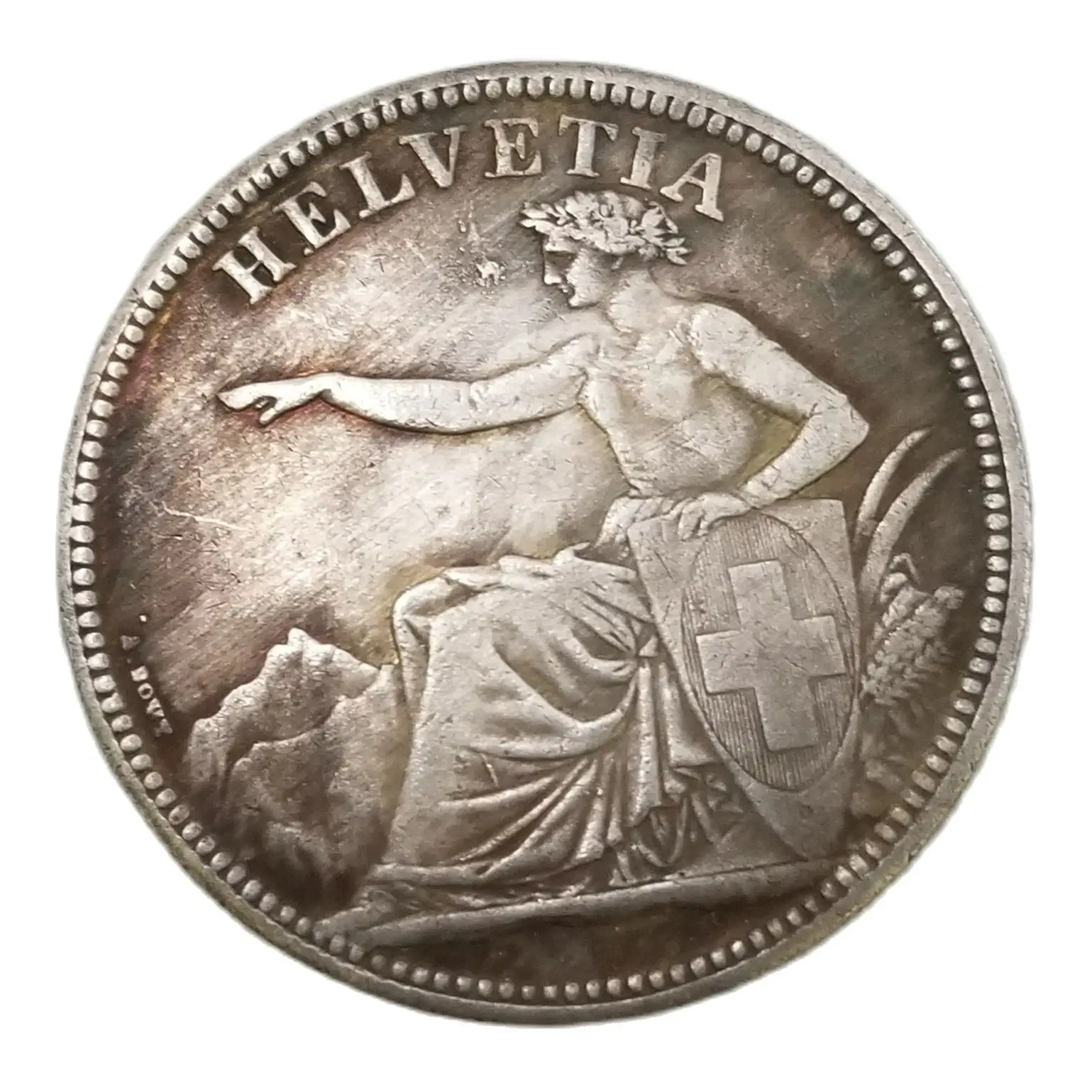 

Switzerland 1886 year Silver Plated Coins Home Decor Coin Lucky Magic Collectibles Coins Christmas Gifts#2123