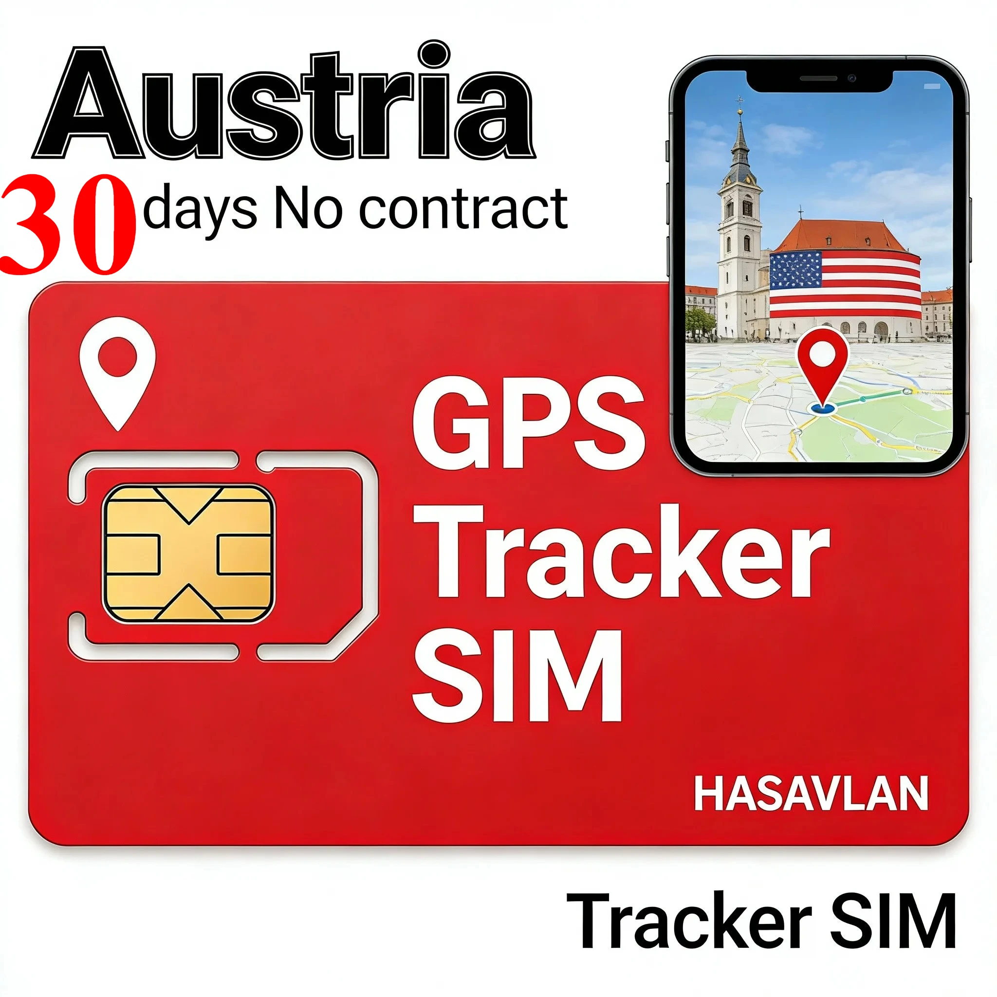 Фото 4G-трекер с SIM-картой, без контракта, 30 МБ/30 дней, LTE 2G 3G Cat1 M2M IoT Роуминг GPS 3-в-1 Tri-cut, ZOVAGOLO AUSTRIA №3