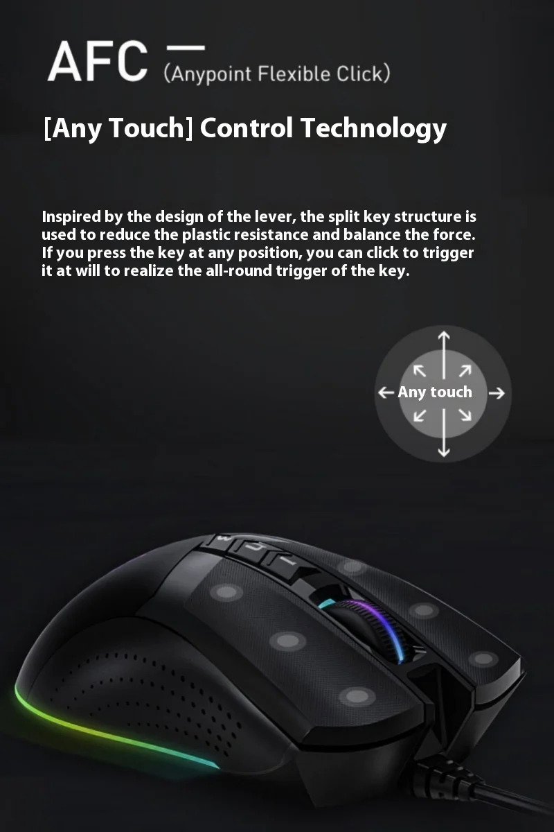 Фото Мышь Компьютерная A4tech Проводная Механическая игровая, Usb, для киберспорта №2