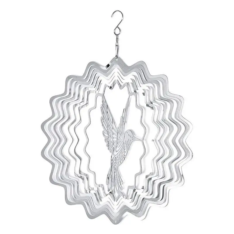 

Wind Spinner For Yard Garden Kinetic 3D Stainless Steel Wind Spinners Hummingbird Art Crafts Ornaments Gifts For Lawn Patio