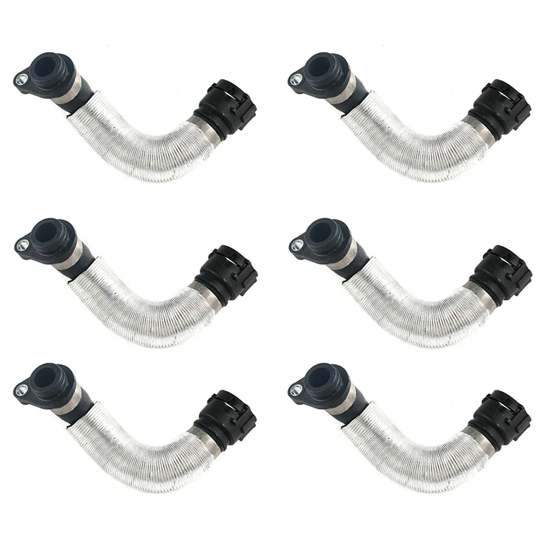 

6X 11537572159 Radiator Coolant Hose Water Pipe For BMW X1 Z4 E88 E87 E82