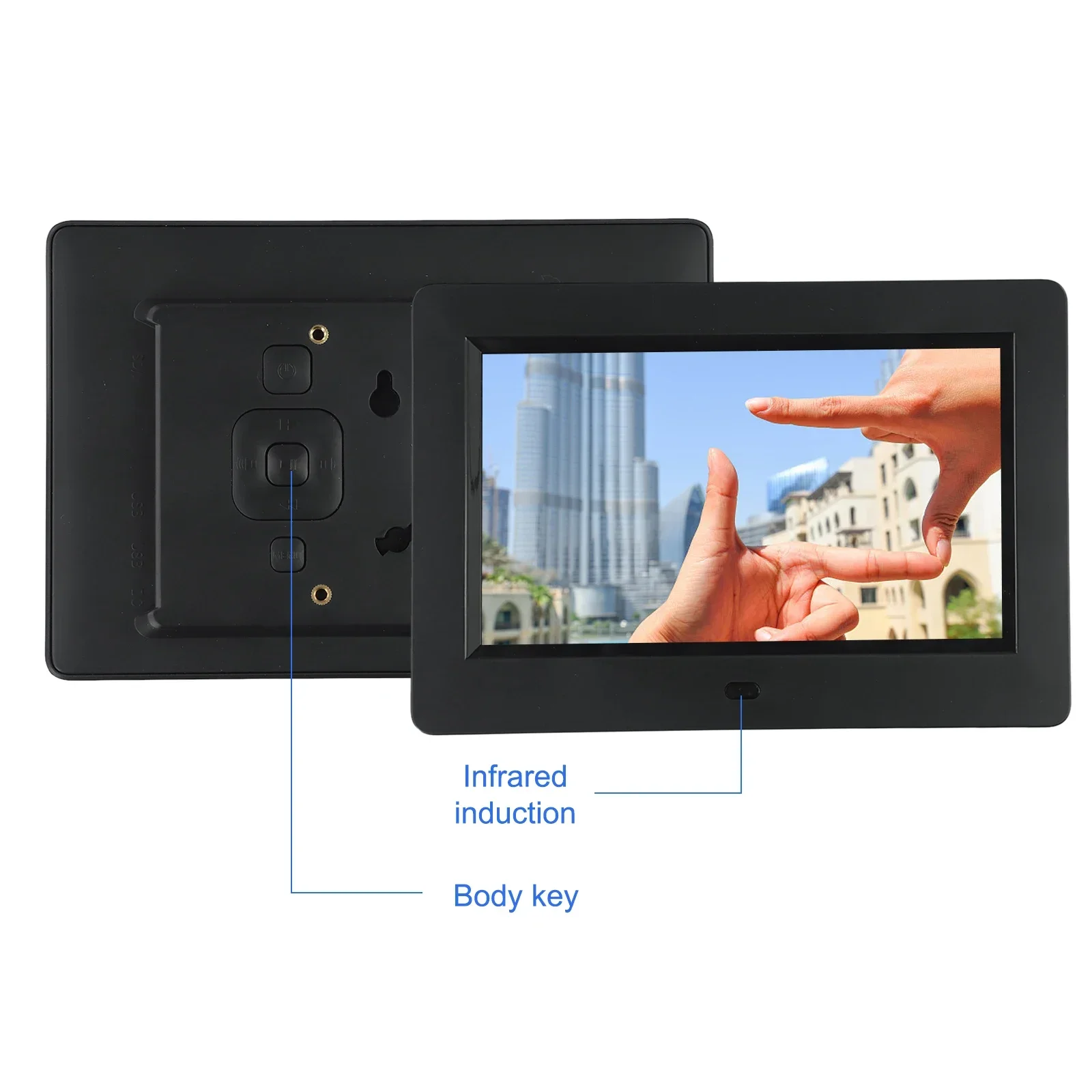 7-дюймовая цифровая фоторамка IPS полноэкранный фотоальбом 1280*800 Календарь