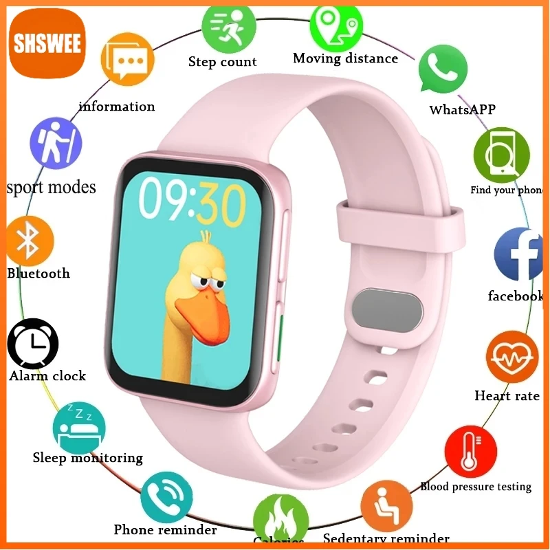 

For Xiaomi Huawei Smart Watch Women Men Waterproof Bletooth Call 320*385 HD Color Screen Smartwatch Ladies Watches Women+Box