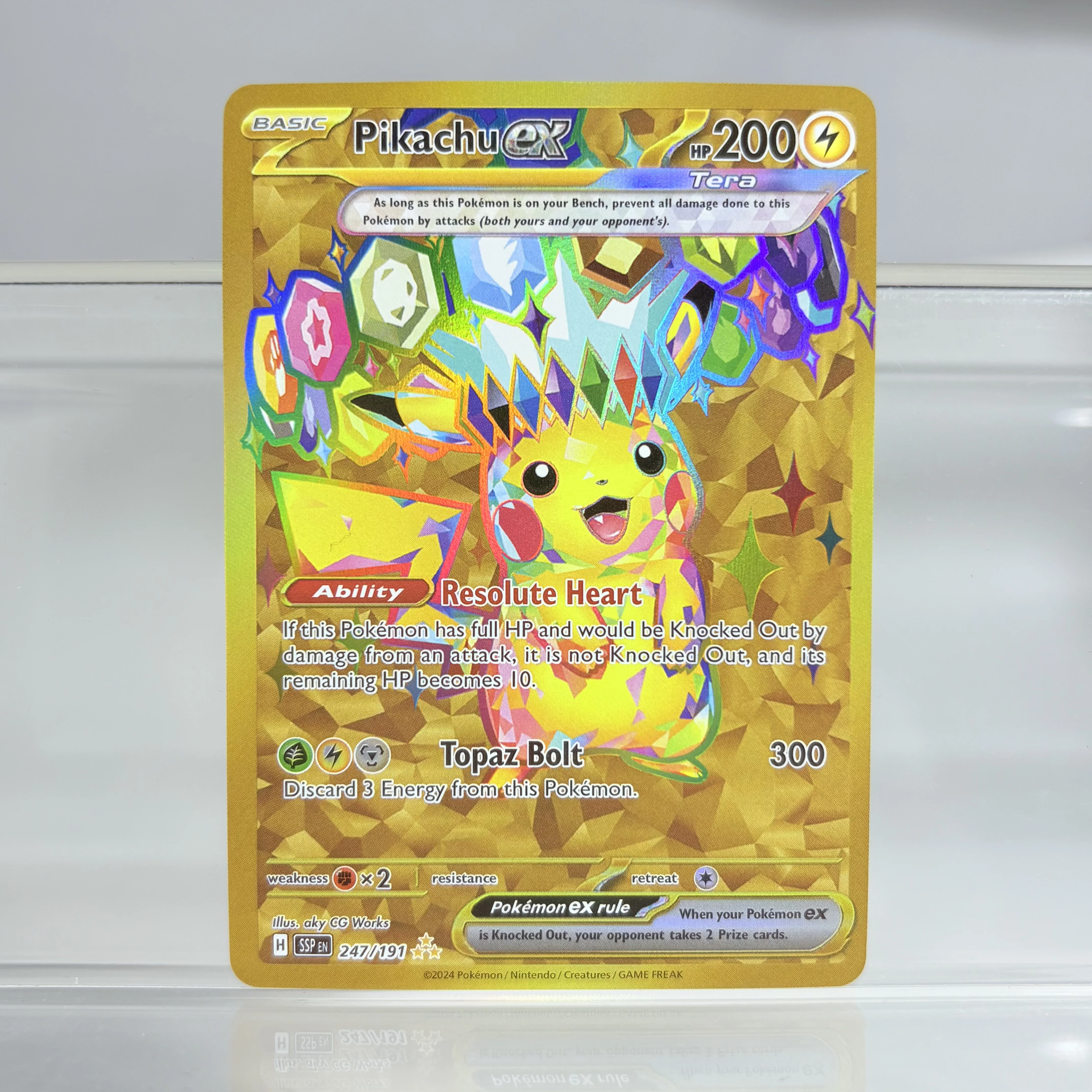 Фото Голографическая коллекция игр, коллекция PTCG Proxy Cards Charizard Pikachu Mew EX Singl PKM, фольгированные карты, PROXY Card №3
