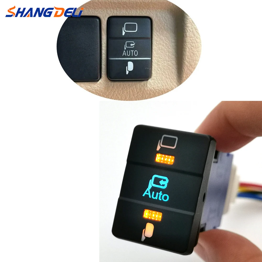 

1 шт., складной переключатель автомобильного зеркала, кнопка кулисного переключателя с проводом для Toyota Camry Corolla Land Cruiser Prado, автоаксессуары