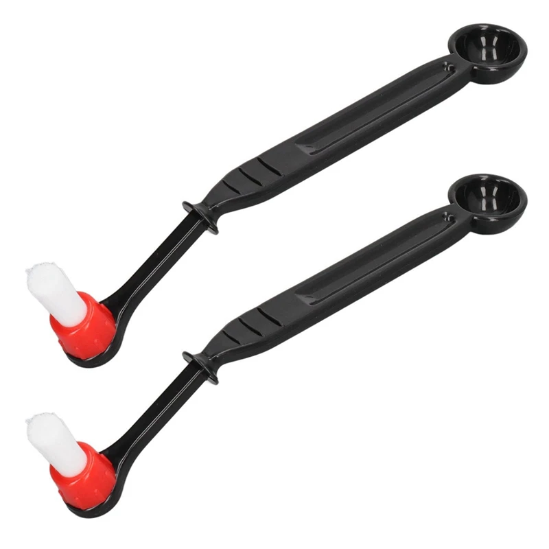

Coffee Machine Cleaning Brush Residue Replacement Anti Scalding Coffee Brush For Milk Frothers 2Pcs