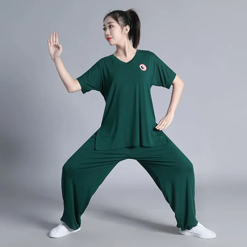 Костюм в китайском стиле для мужчин и женщин костюм выступлений занятий боевыми