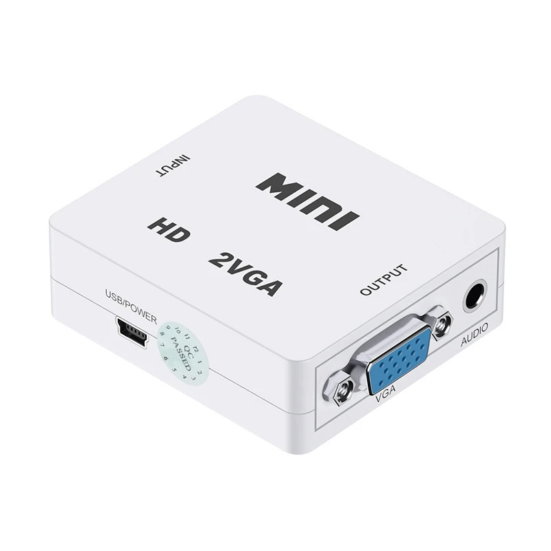 

1080P HDMI-совместимый конвертер VGA Аудио Видео адаптер для Xbox TV Box компьютера ПК DVD для PS3 PS4 для ТВ HD ТВ проектора