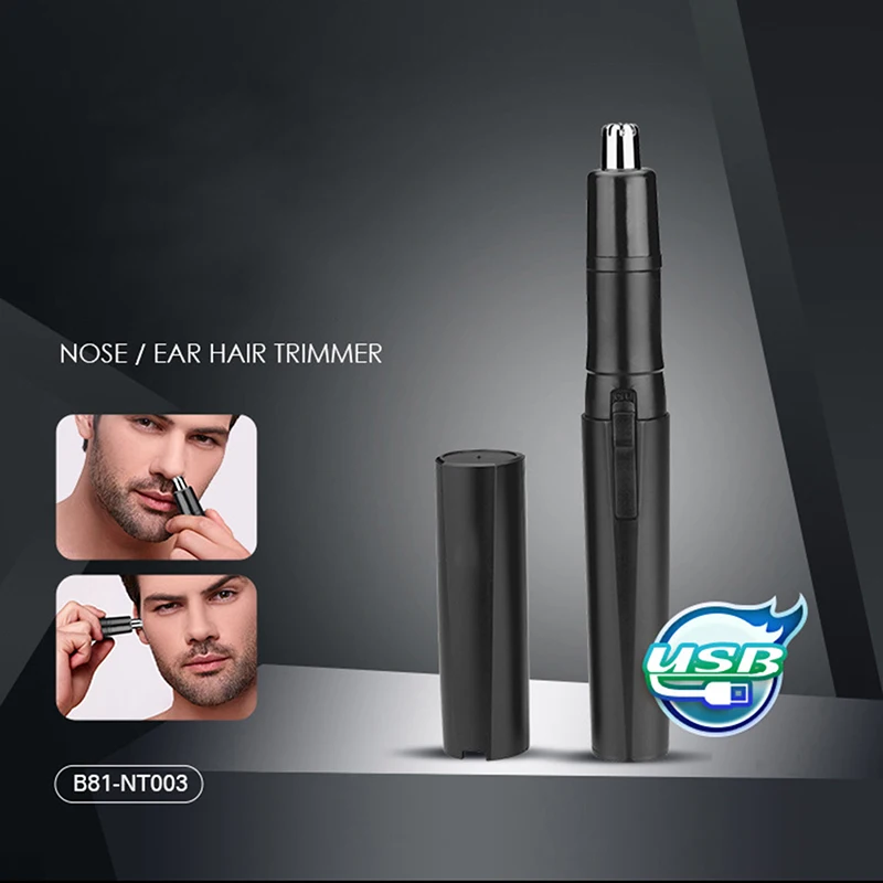 

Portable USB Charging Nasal Hair Shear Electric Nose Ear Hair Trimmer 10000 Rpm Nose Epilator