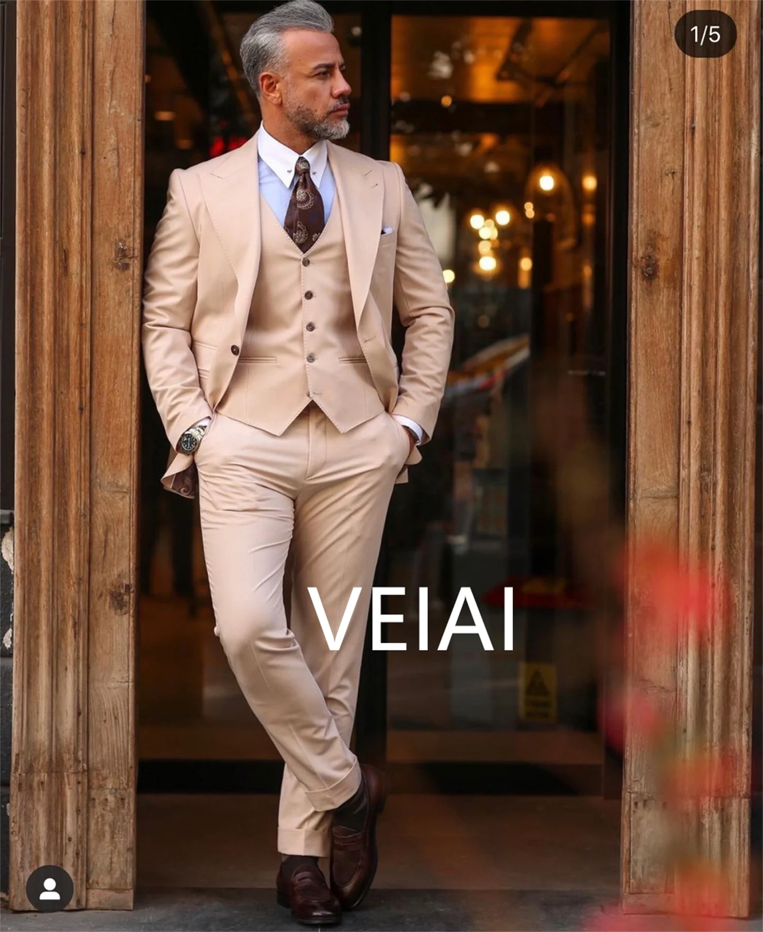Wedding Slim Fit Groom Tuxedo Terno Masculino Prom Blazer 2 Pc Jacket Pant