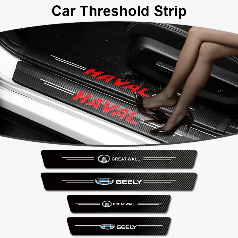 

4PCS Car Door Sill Sticker for BYD F3 F0 G6 S6 L3 F6 S8 M6 F3R S7 G3 E5 Song Yuan Qin Tang Surui Decoration F0 F3 F6 Accessories