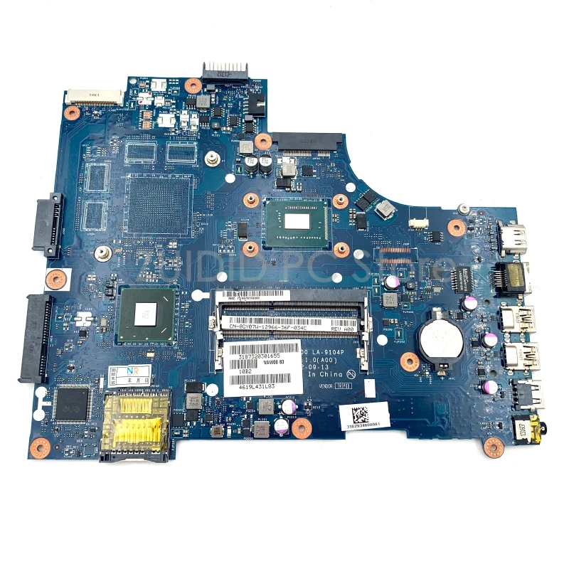 ZUIDID LA-9104P Pentium CPU FOR DELL INSPIRON 2521 3521 5521 laptop motherboard CN-0GY07W 0671DP 06H8WV mainboard 100% Test OK