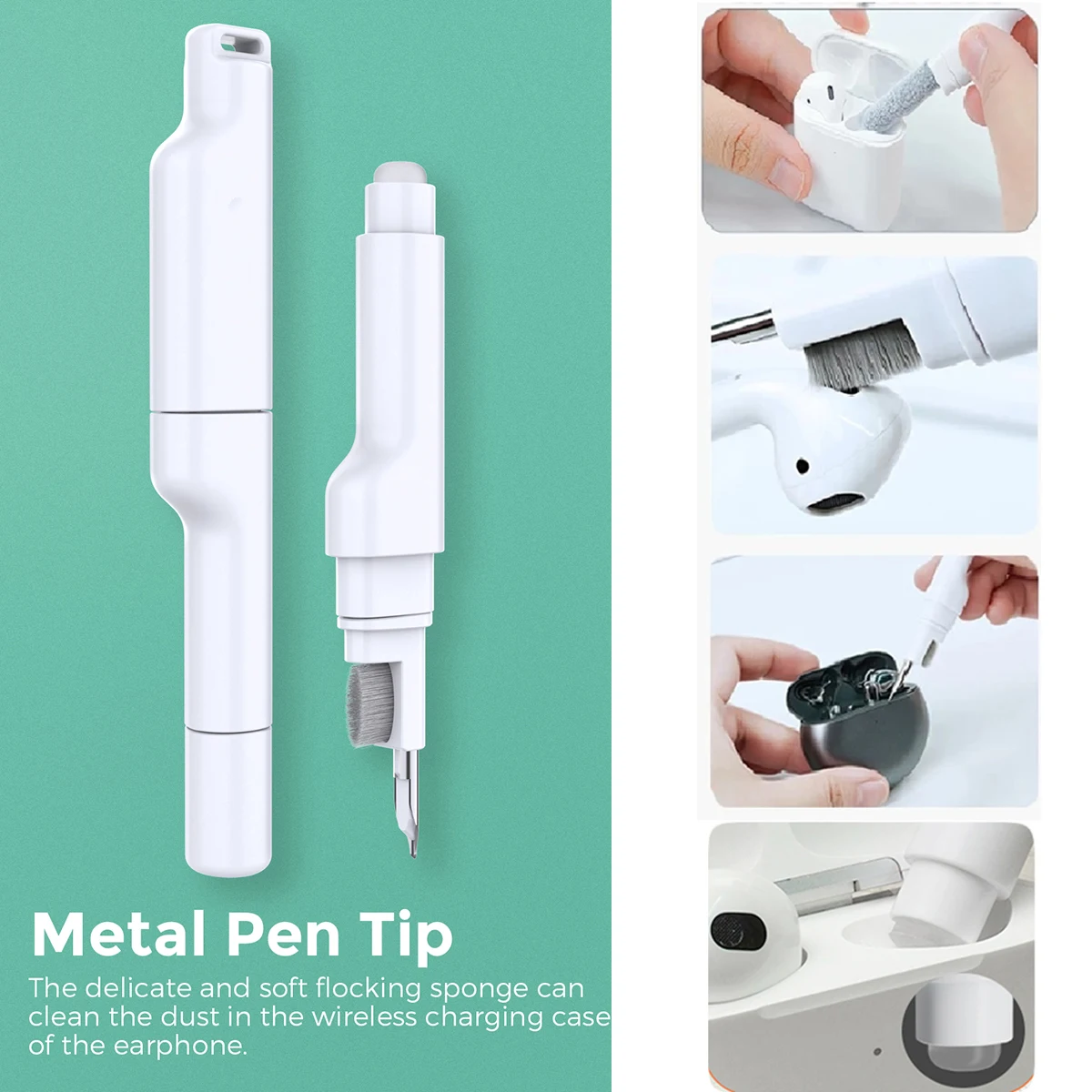 

For Airpods 3 Pro 2 1 Headphone Clean Brush Bluetooth Earphone Case Cleaner Kit Tool For Samsung Xiaomi Earbuds Keyboard Camera