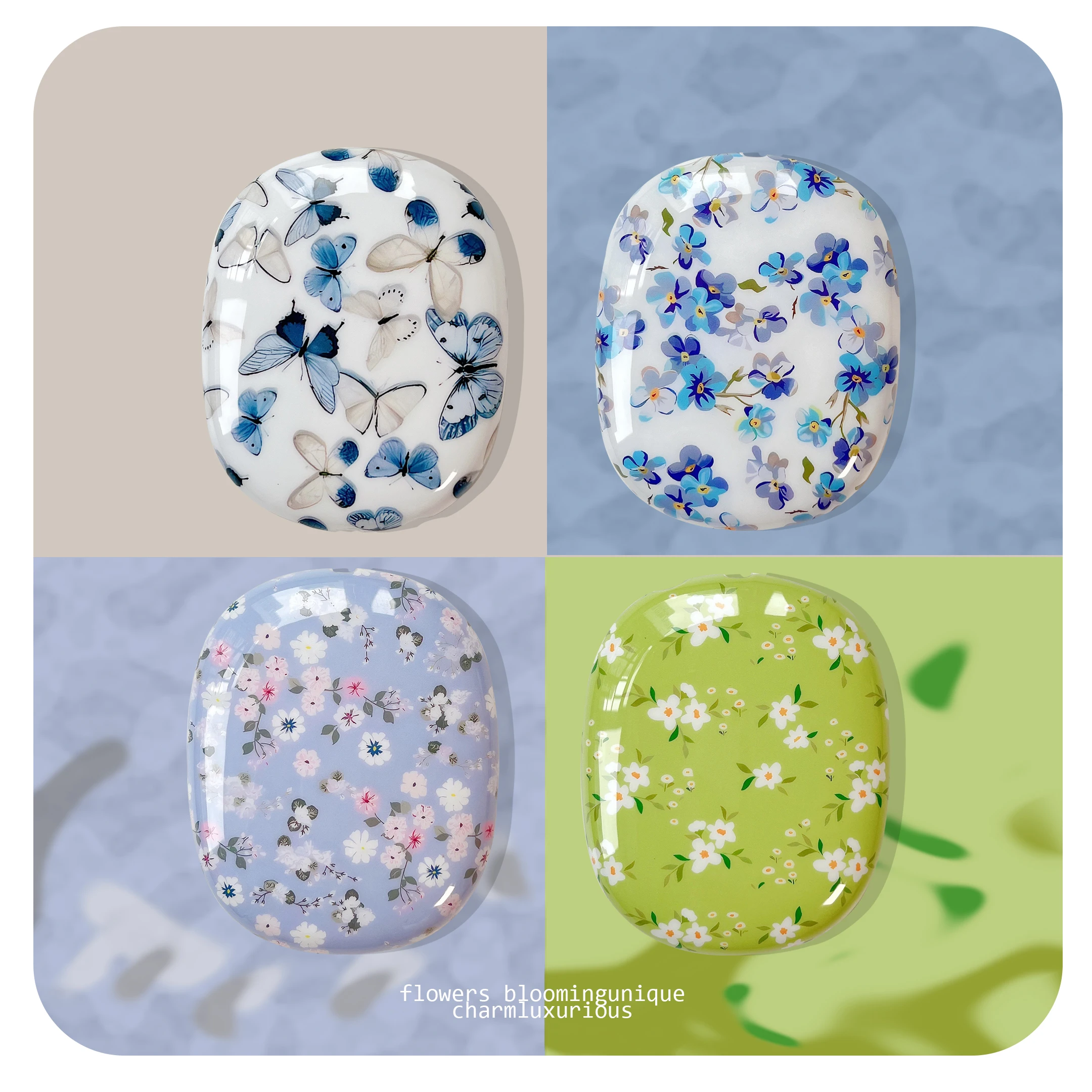 Мягкий защитный чехол из ТПУ для наушников Apple Airpods Max Bluetooth с прозрачным дизайном