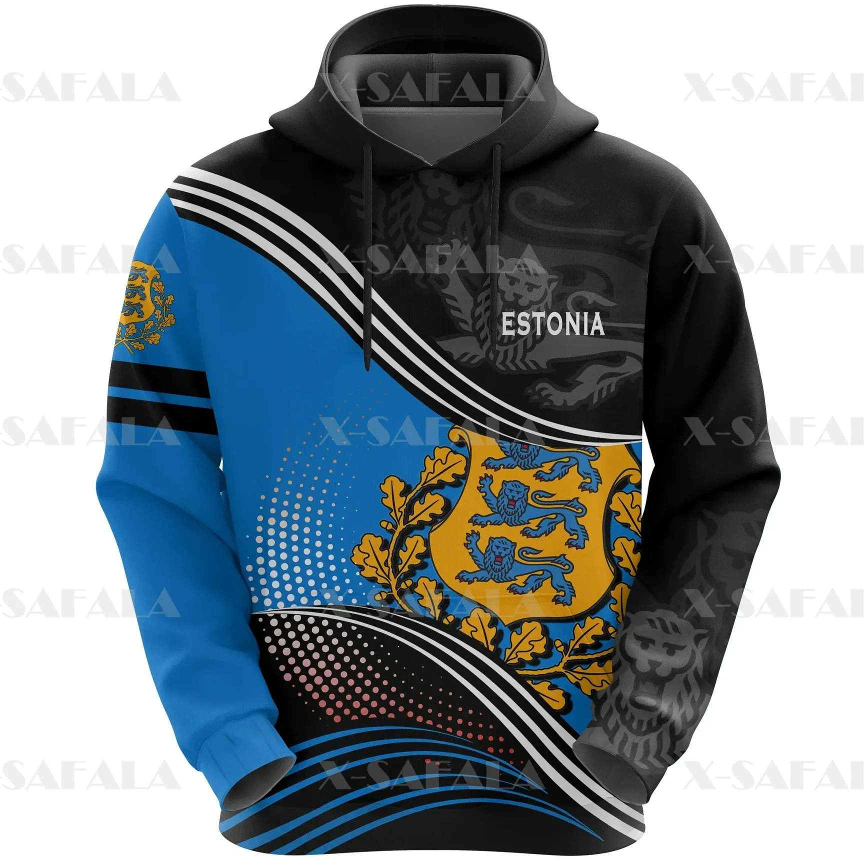 

Estonia Country Proud Of Estonian 3D Printed Hoodie Man Female Zipper Pullover Sweatshirt Hooded Jersey Streetwear Tracksuit-3