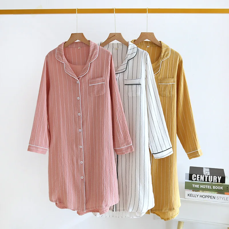 

Plus Size Cotton Women's Flannel Boyfriend Nightshirt Nightgown Nightdress Pink Plaid Cat Sleepwear Sleepshirt Nightgowns