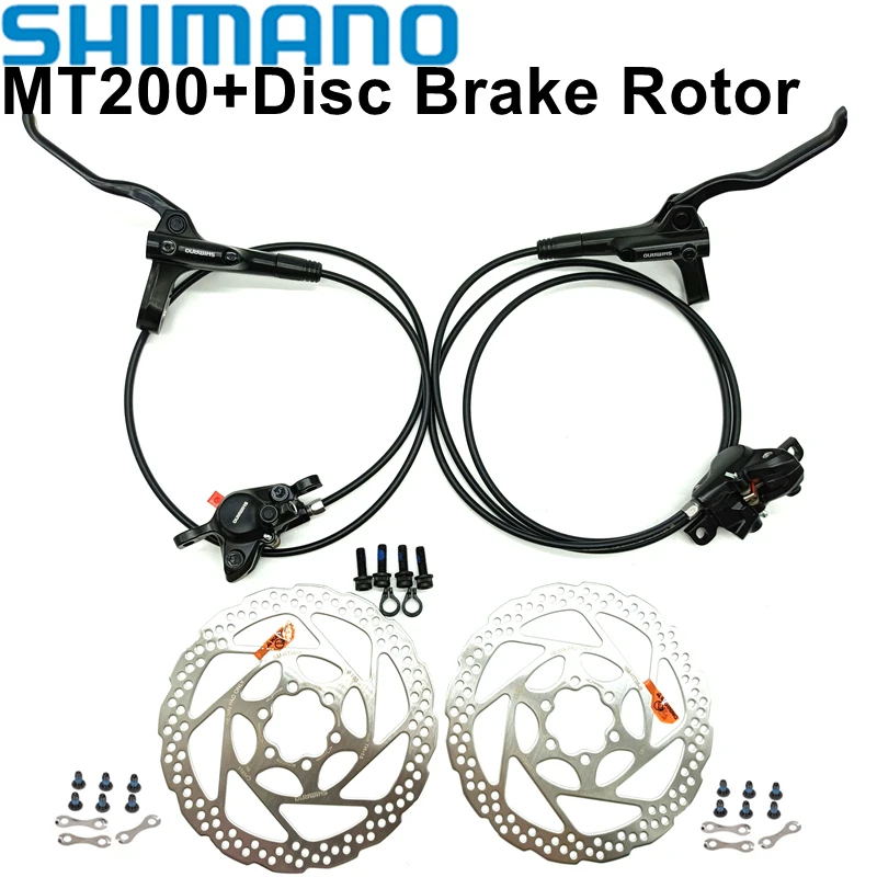 

Тормоз велосипедный Shimano BR BL MT200, гидравлический дисковый тормоз для горных велосипедов, тормозная стойка MT200, рычаг тормоза RT56 RT54 RT30, роторы дискового тормоза