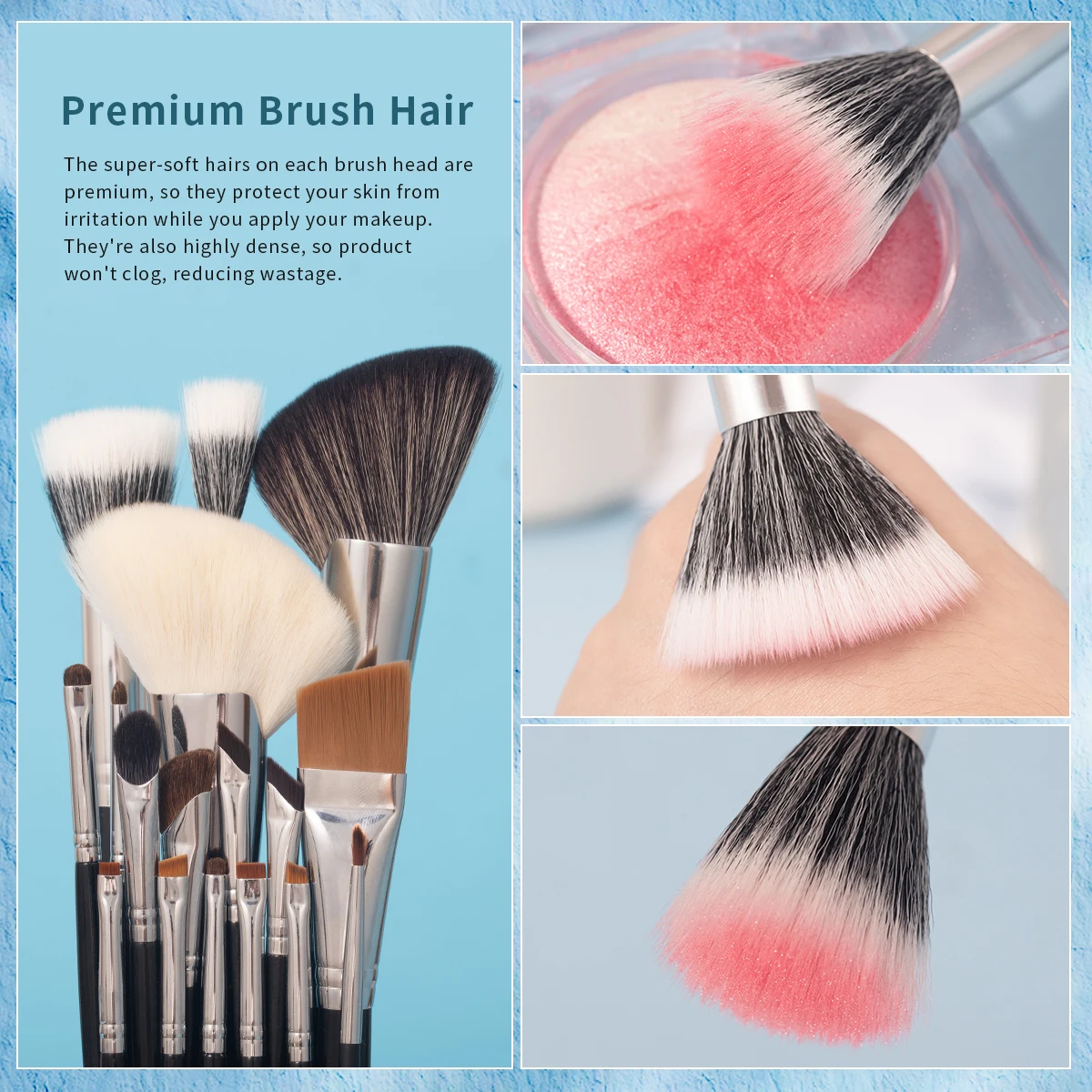 OVW новые кисти для макияжа с черной ручкой мягкие пушистые тени век тональный