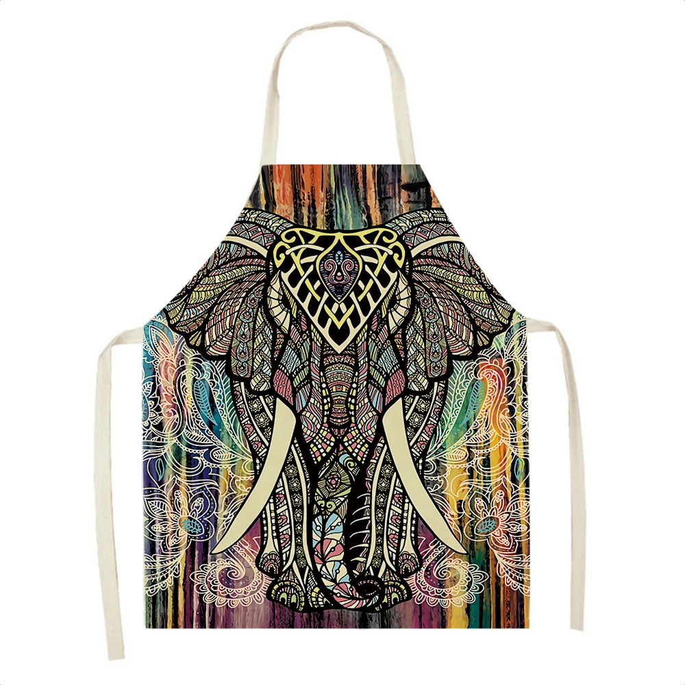 

Женский Кухонный Фартук с принтом слона в стиле мандалы, Кухонный Фартук для мужчин, Кухонный Фартук для кухни, шеф-повара