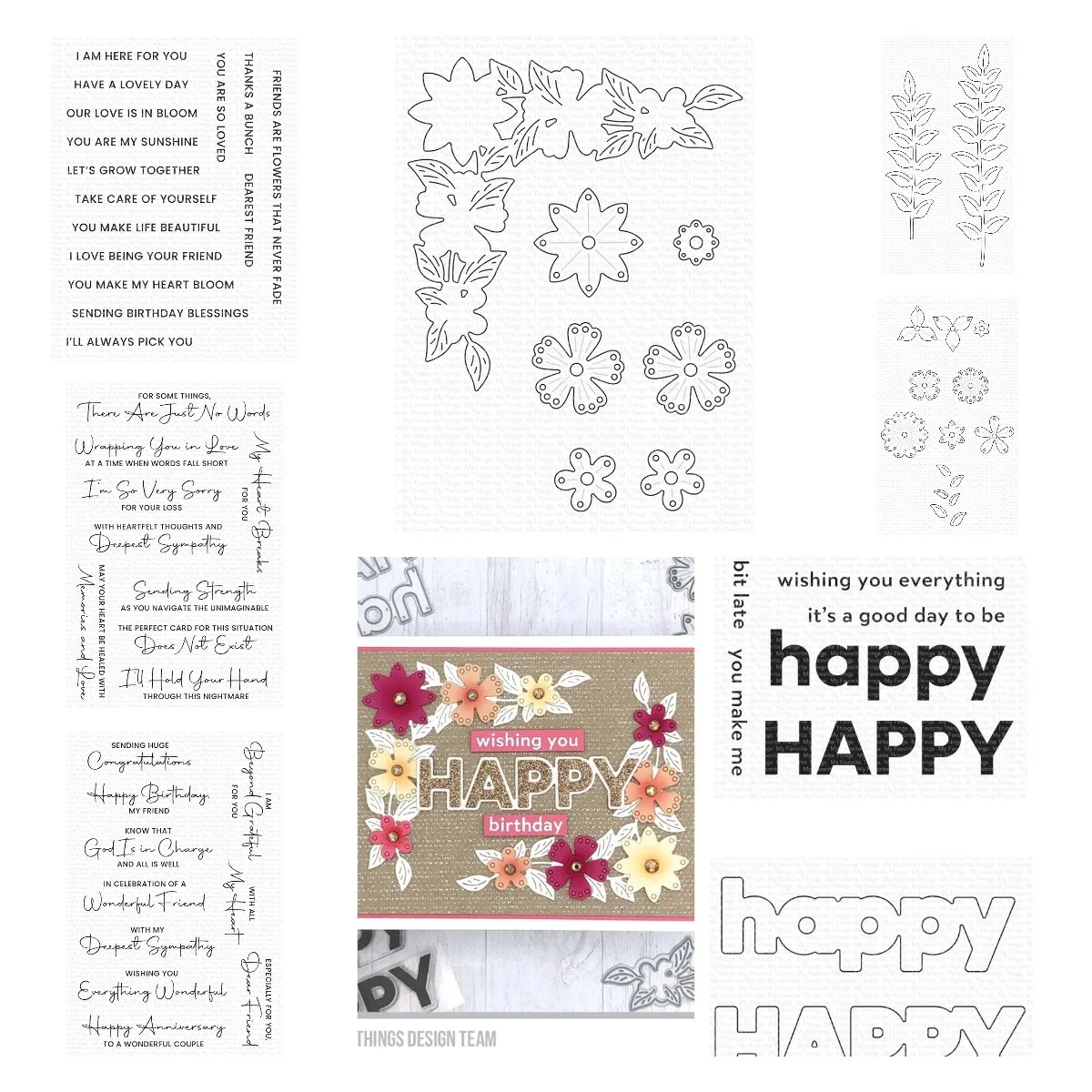 

Everything Wonderful Friends like Us Metal Cutting Dies Stamps DIY Handmade Scrapbook Diary Greeting Card Decoration 2023 New