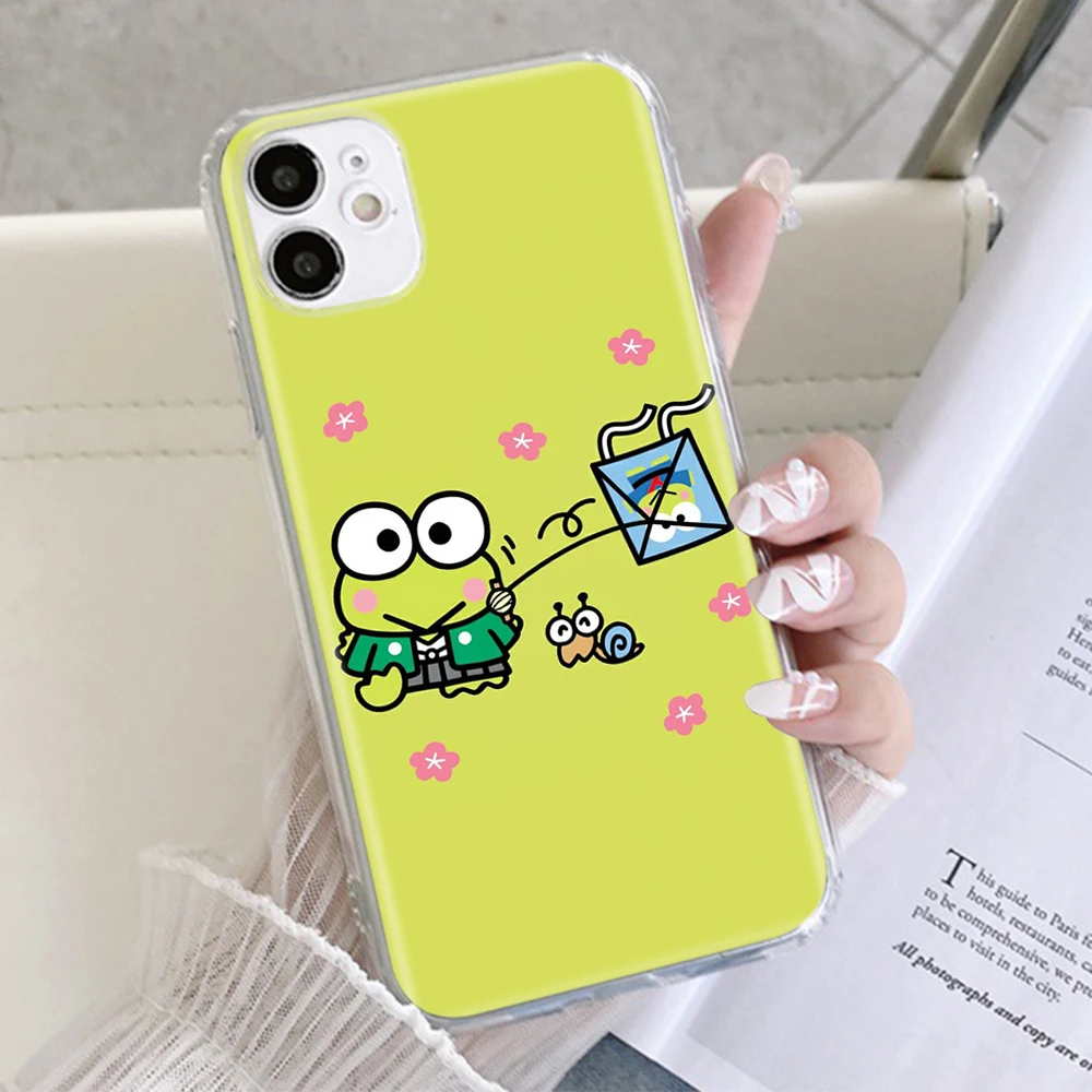 Прозрачный чехол Kerokero Keroppi для Motorola Moto E20 E30 E40 G50 G60 G60S G200 G31 G41 G51 G71