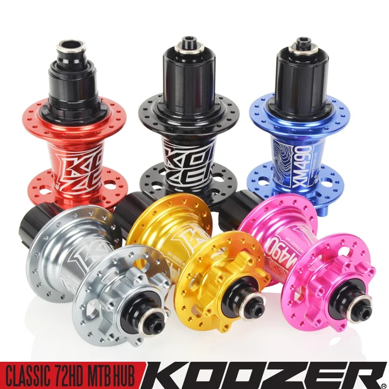 Фото Ступица велосипедная Koozer xm490hub, 4 подшипника, передняя и задняя, QR 32 отверстия, дисковый тормоз 8 9 10 11 12 Скоростей XD MS HG 9 мм 10 мм №1