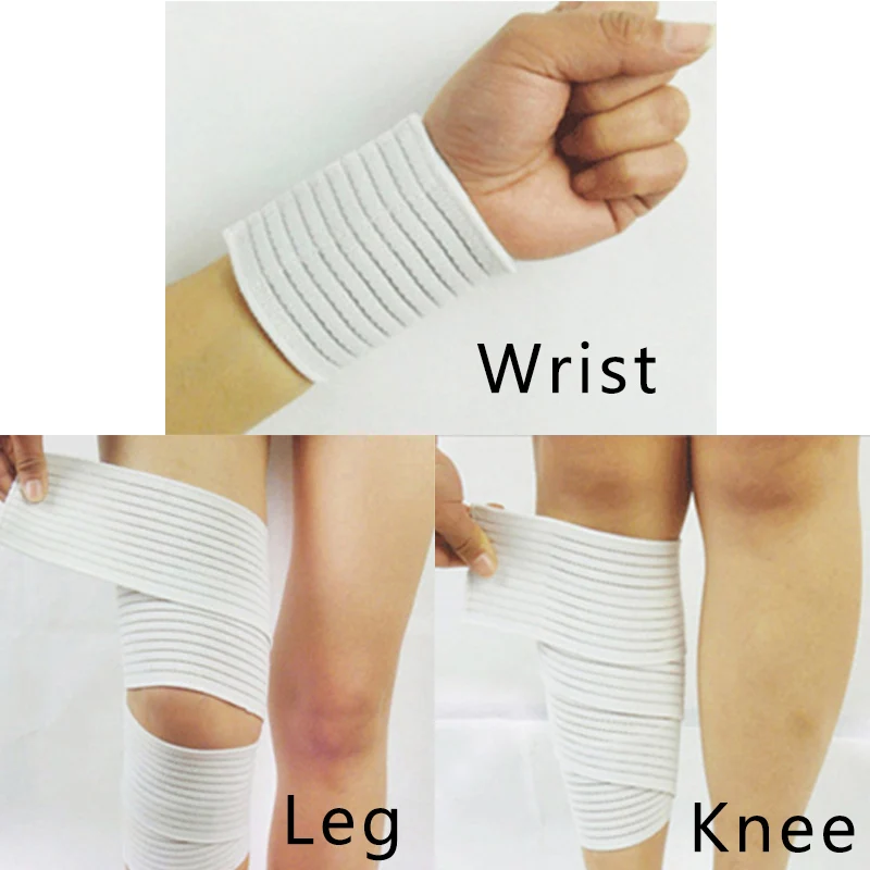 Sfit Cotton Elastic Bandage For Wrist Calf Elbow Leg Ankle Protector Knee Support Band Sport Tape Fitness Safety Outdoor Sports