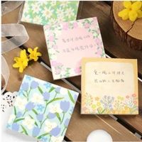 100 sheets spring garden series memo pad scrapbook sticky notes notepad memo material paper school office supplies
