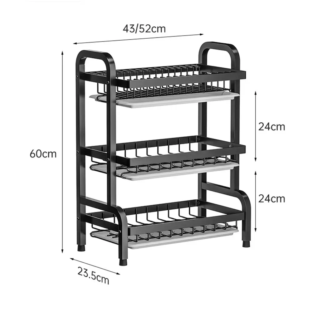 Полка для посуды многослойная съемная антикоррозийная устойчивая бытовые