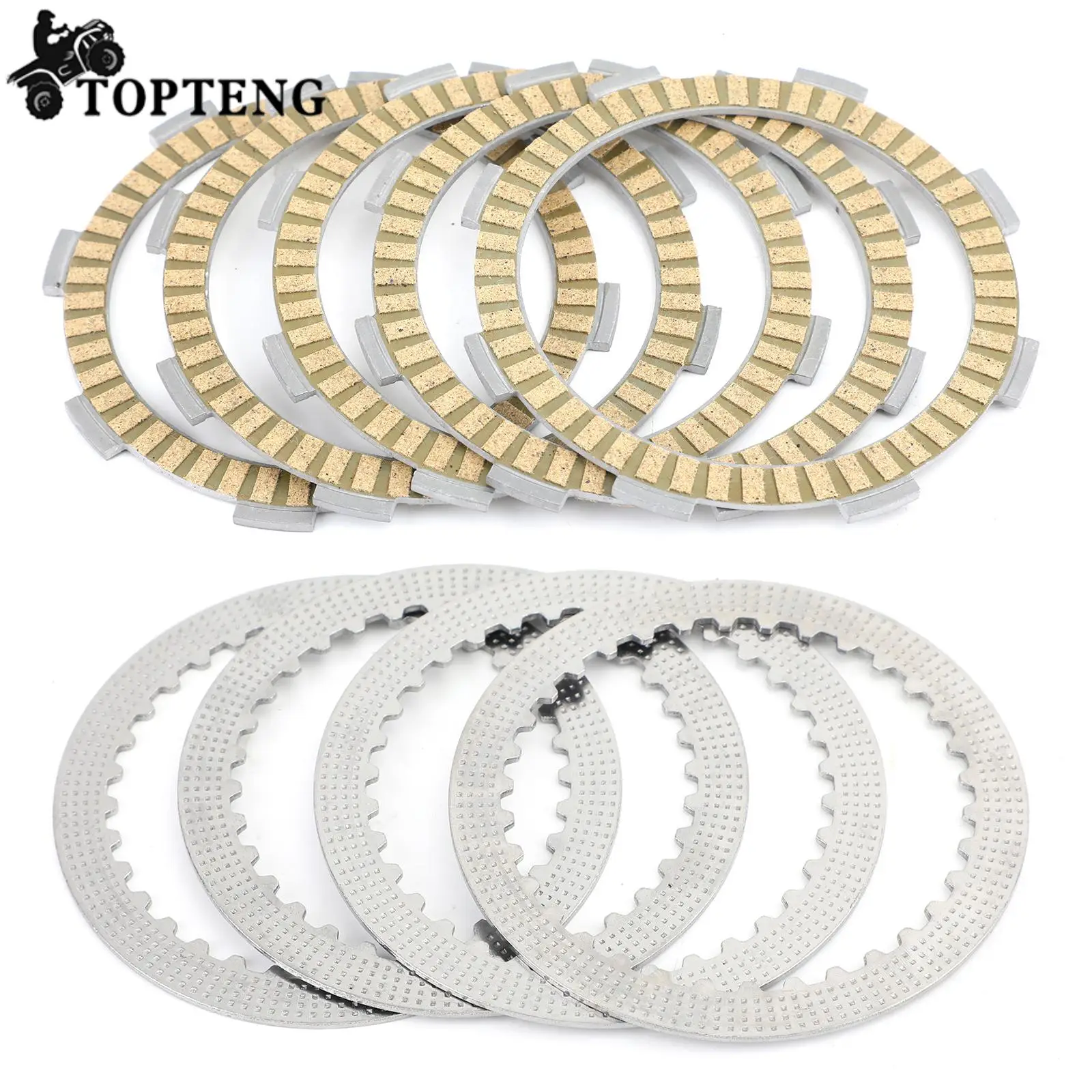 Комплект сцепления Topteng, стальные и фрикционные пластины для Kawasaki KLF185 Bayou KLT 160 185 AR 125 S KMX 125 200 ATV, аксессуары