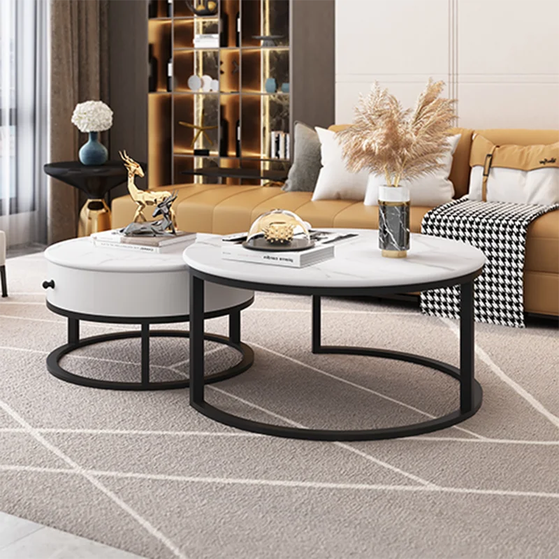 

Design Round Coffee Tables Mobile Center Vanity Nordic Coffee Tables Modern Elegant Meuble De Salon Living Room Furnitures