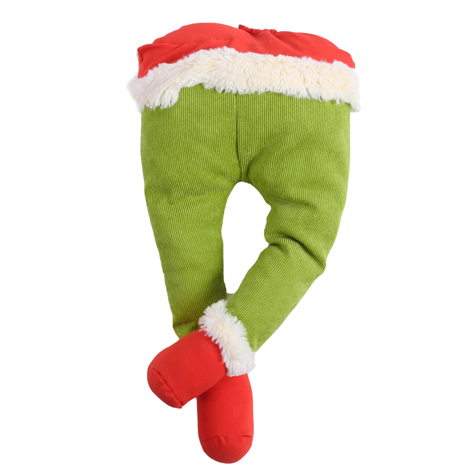 Christmas Tree Ornament How The Grinches Stole Christmas Stuffed Elf Legs Stuck In Christmas Burlap Wreath Door Home Decorations
