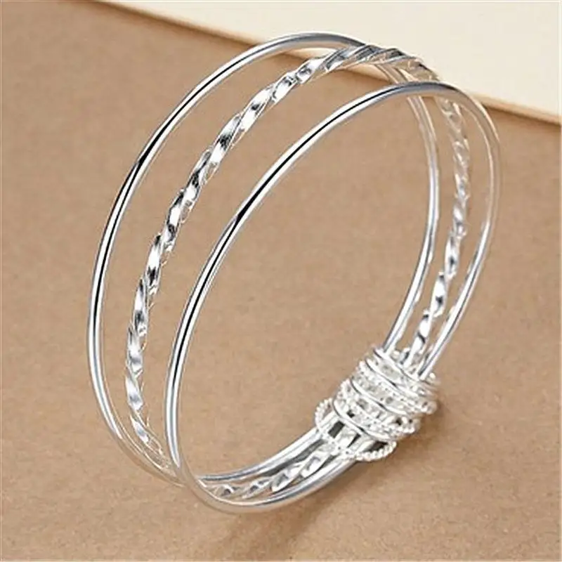

S925 Silver Vintage Bracelet Wholesale Women's Style Can Open Over Years Ethnic Style Handmade Silver Bracelet