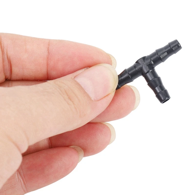 800 шт. 1/4 дюйма универсальные тройники с зазубринами для капельного орошения