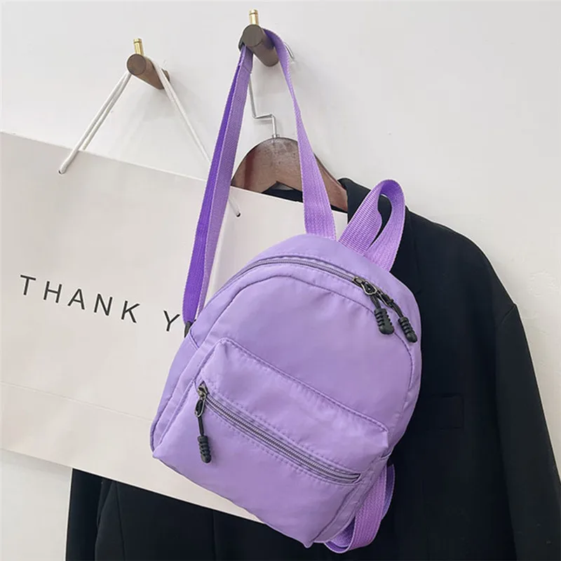 

Black Mini Trend Girls White Female Small Bags Women's Backpacks Backpack Mochila For Rucksack School Casual Teen Bag Nylon