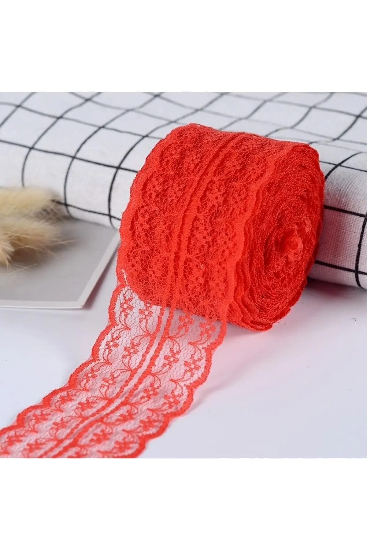 

Red lace ribbon (6cm-10m) hobby supplies & entertainment life