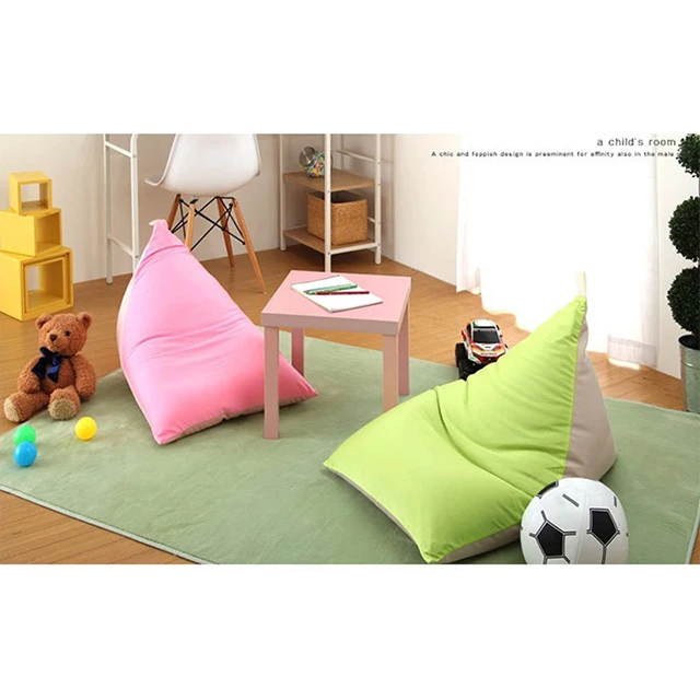 Фото Новый Уличный Водонепроницаемый Плетеный Диван-мешок Lazy Bean Bag в форме треугольника, Красочный, Удобный, для пляжа и терапии №4
