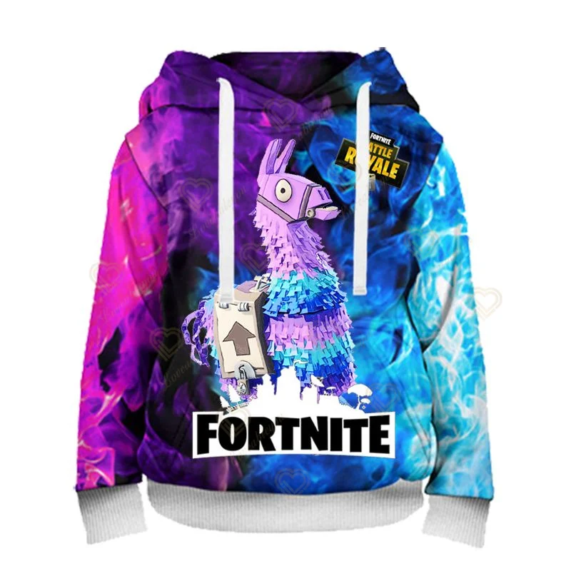 Fortnite Unisex Cartoon Hoodies Kids Boys Girls Sweatshirt Fashion Oversize Fall Children's Clothing Tops Long Sleeve Hoody
