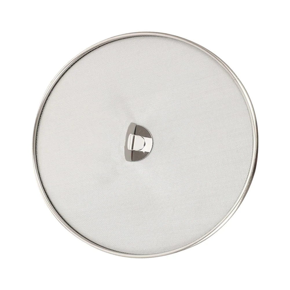 

Splatter Lid Guard Skillet Oil Frying Cover Pan Duty Heavy Catcher Stove Stops Shield Screen Mesh Grease Resist Pot Steel