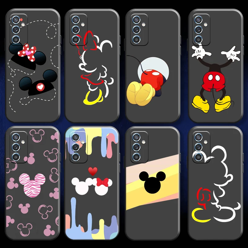 

Bandai Mickey Minnie Mouse For Xiaomi Redmi 9 9C 9A 9AT 9i Phone Case Carcasa Liquid Silicon Coque Funda Black