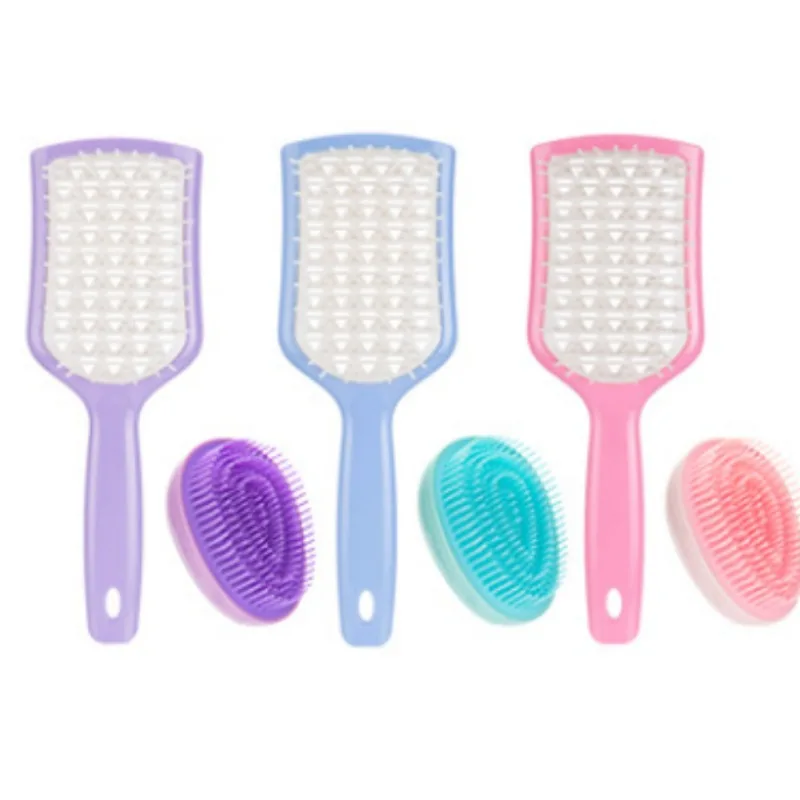 

2\1pcs Tangle Hair Brush Egg Shape Hairbrush Anti Static Styling Tools Hair Combs Detangling Comb Salon Hair Care Comb